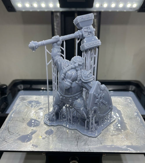 Unpainted resin tabletop miniature printed from a customer-supplied 3D model file by $10 Minis Australia